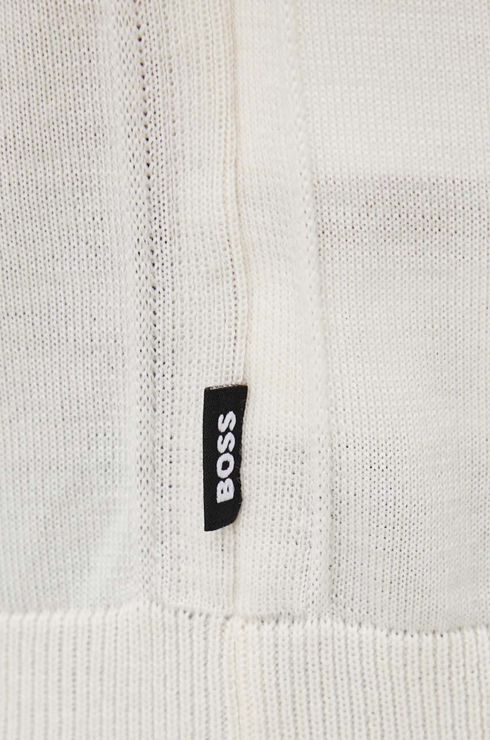Vlněný svetr BOSS Leno-P 50468239 béžová