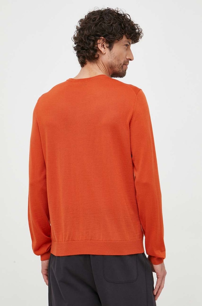 Odzież BOSS sweter wełniany Leno-P 50468239 pomarańczowy