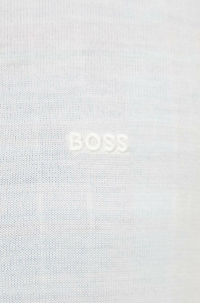 Вовняний светр BOSS Baram-L 50476363 бежевий