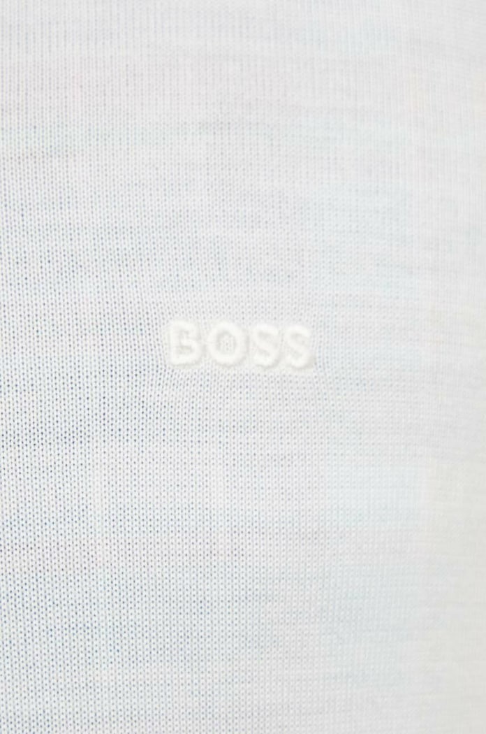 Вовняний светр BOSS Baram-L 50476363 бежевий