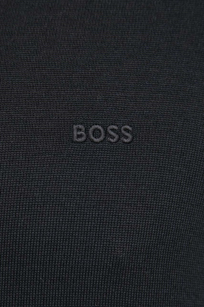Volnen pulover BOSS Baram-L 50476363 črna