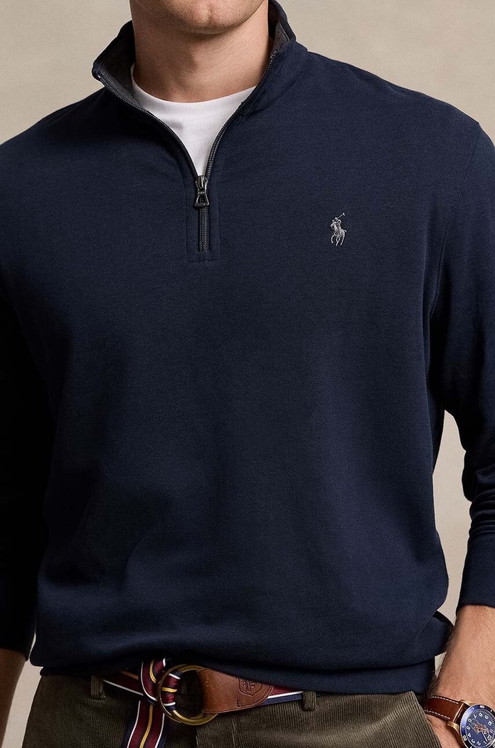 Polo Ralph Lauren felpa blu navy 710812963