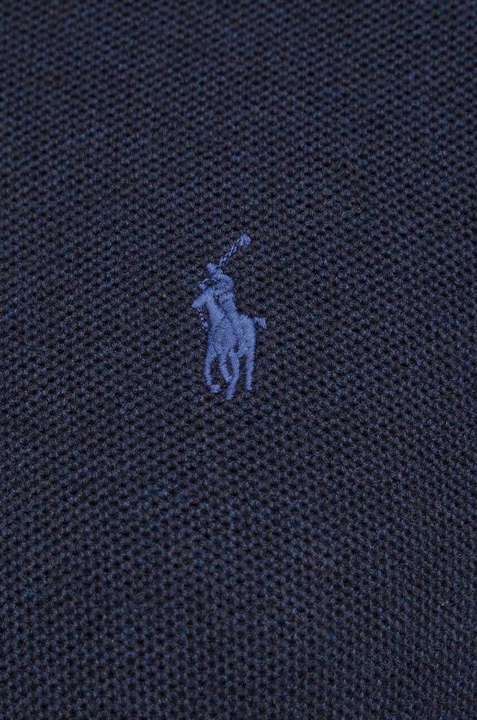 Pamučni pulover Polo Ralph Lauren 710918163 mornarsko plava