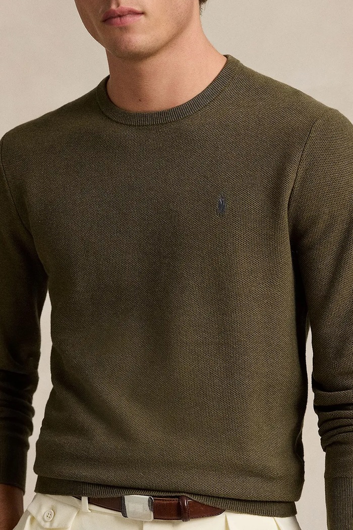 Bavlněný svetr Polo Ralph Lauren zelená 710918163