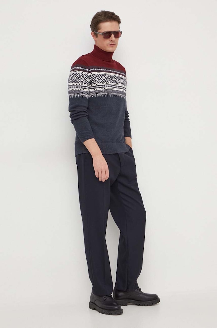 Lindbergh sweter 30.804080.NAVY granatowy AW23