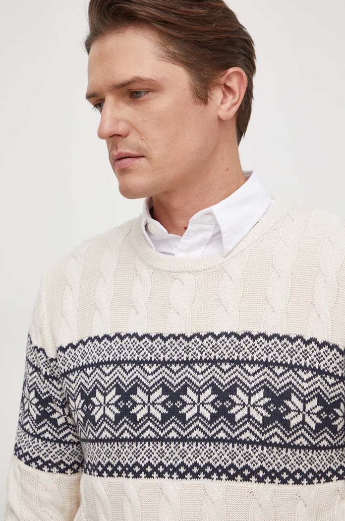 Lindbergh sweter beżowy 30.804081.OFF.WHITE
