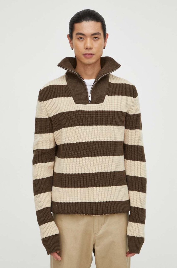 Μάλλινο πουλόβερ Drykorn 48835.424030 μπεζ AW23