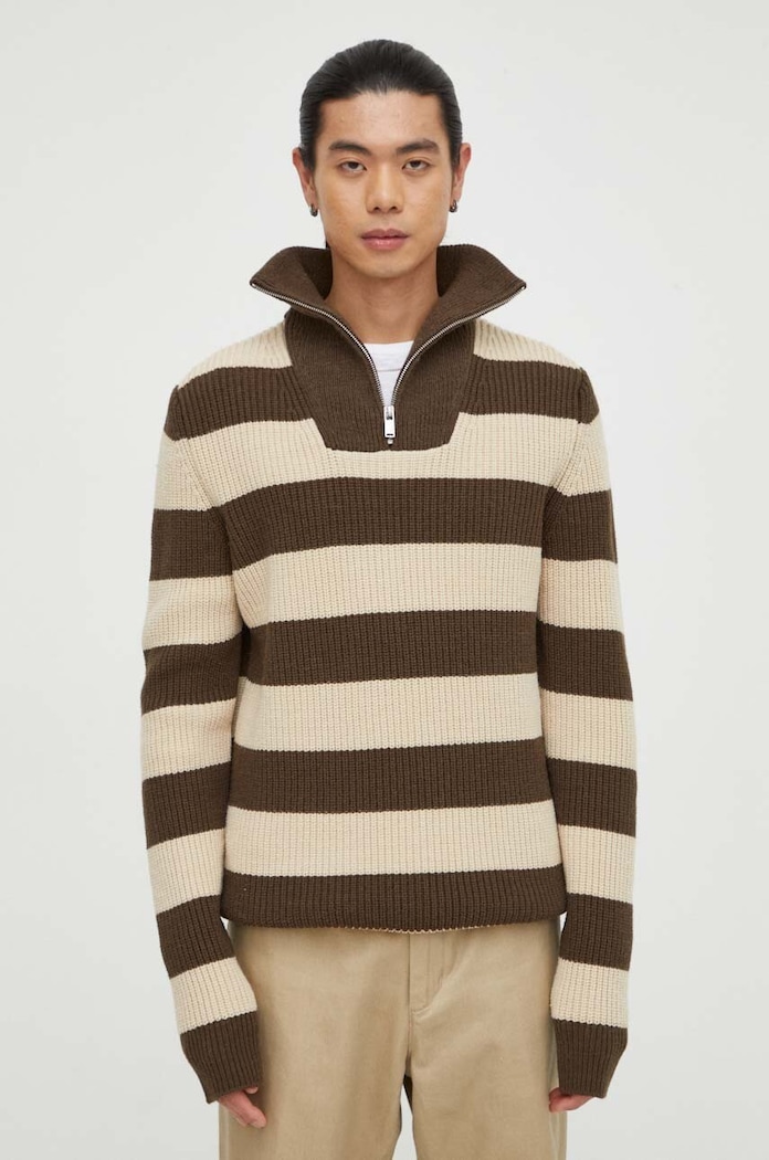 Μάλλινο πουλόβερ Drykorn 48835.424030 μπεζ AW23