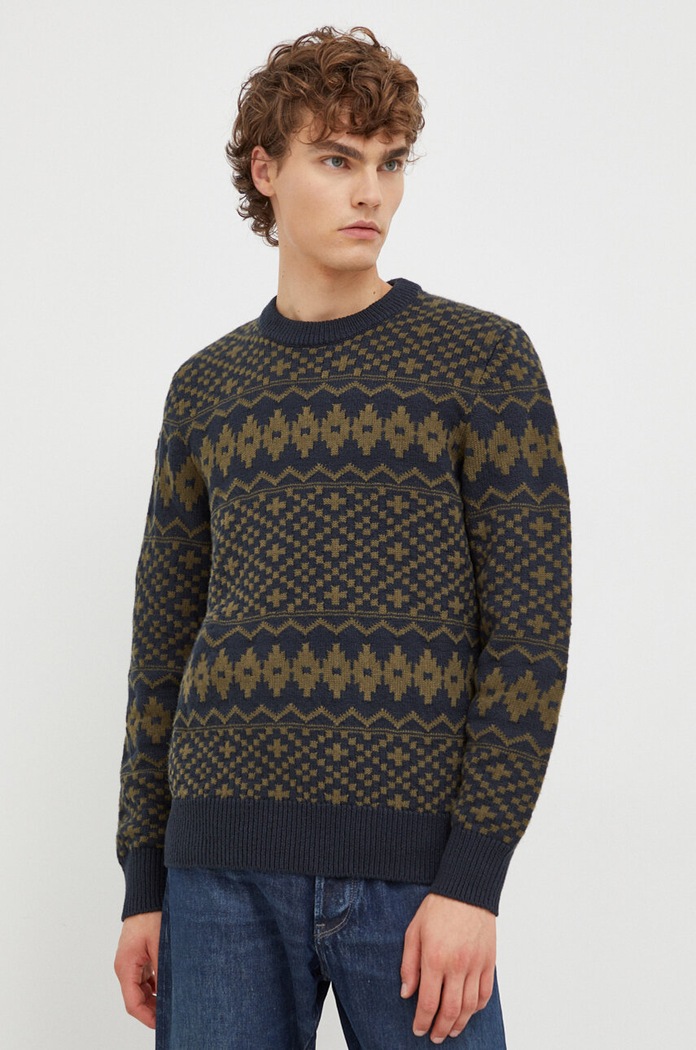 Marc O'Polo sweter z domieszką wełny pozostałe zielony 329503760120