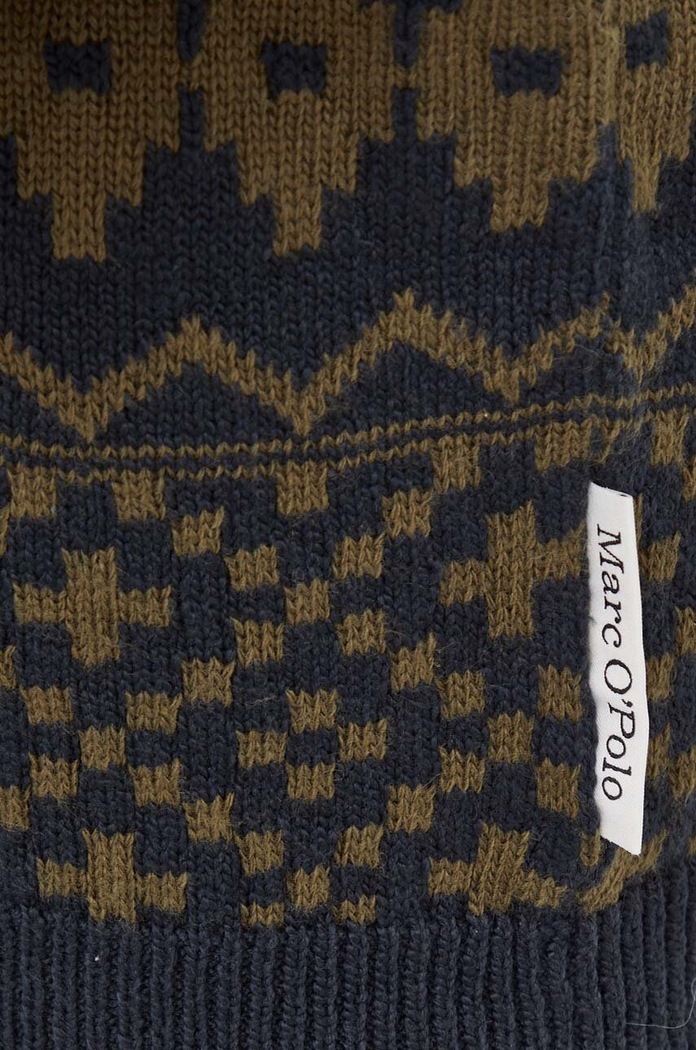 Marc O'Polo sweter z domieszką wełny 329503760120 zielony