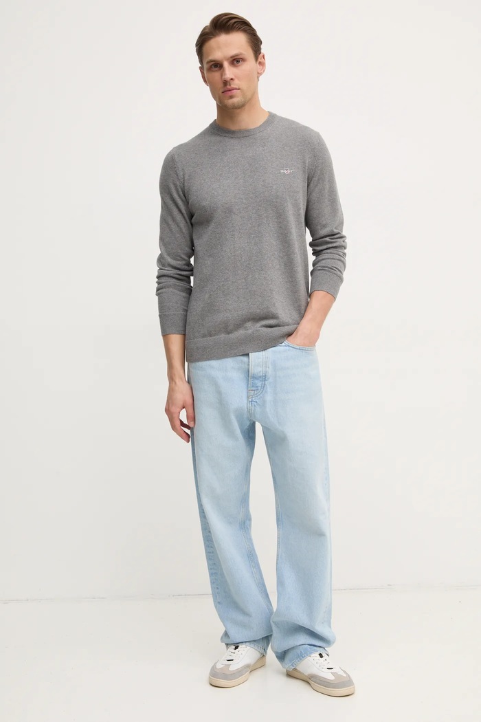 Gant maglione in cotone 8030561 grigio SS26