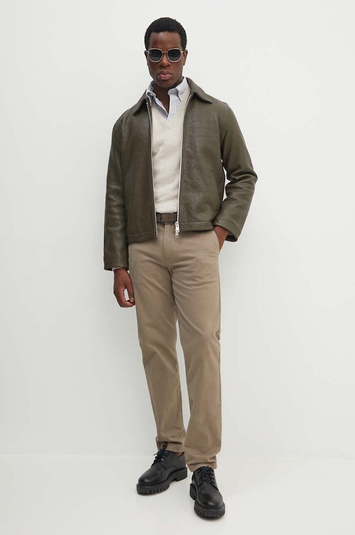 Gant sweter bawełniany 8030562 beżowy AW25