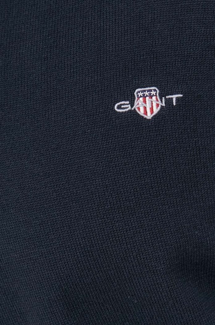 Gant sweter bawełniany 8030562 granatowy