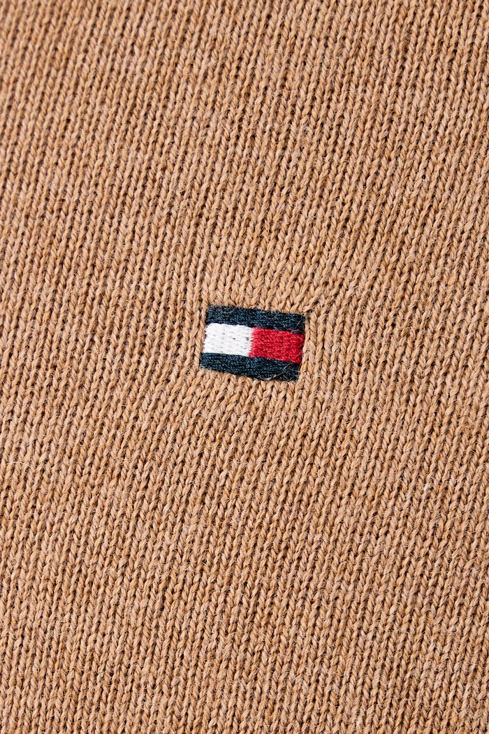 Svetr pánský s příměsí kašmíru Tommy Hilfiger béžová MW0MW28047