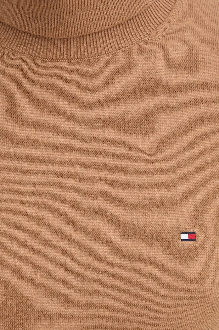 Pulover s primesjo kašmirja Tommy Hilfiger MW0MW28048 rjava