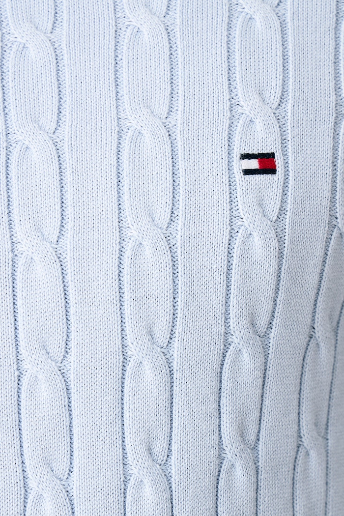 Sweter męski bawełniany Tommy Hilfiger niebieski MW0MW33132
