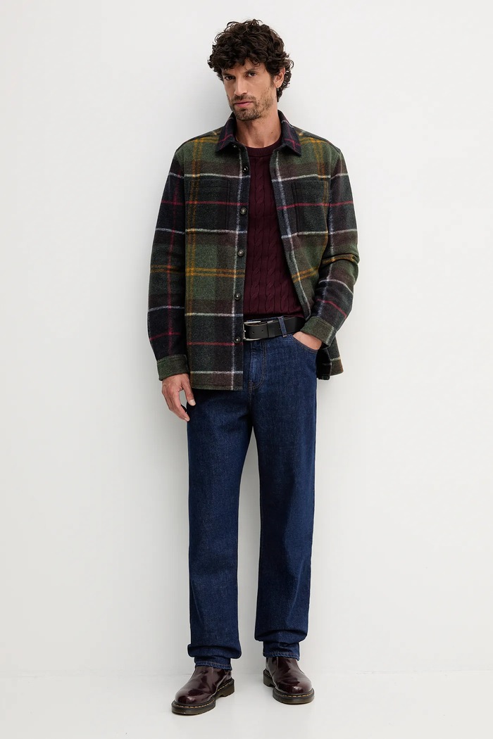 Tommy Hilfiger pulover moški bombažen MW0MW33132 bordo SS26
