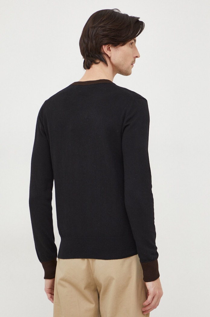Odzież Trussardi sweter z domieszką wełny 52M00734.0F000701 czarny