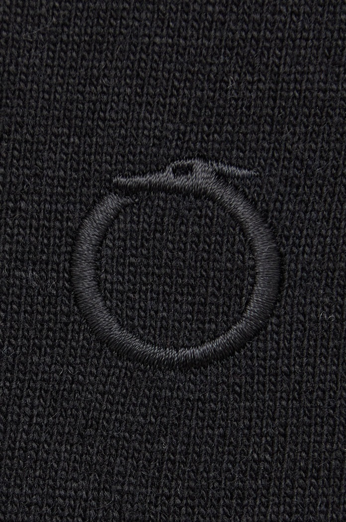 Trussardi sweter z domieszką wełny 52M00734.0F000701 czarny