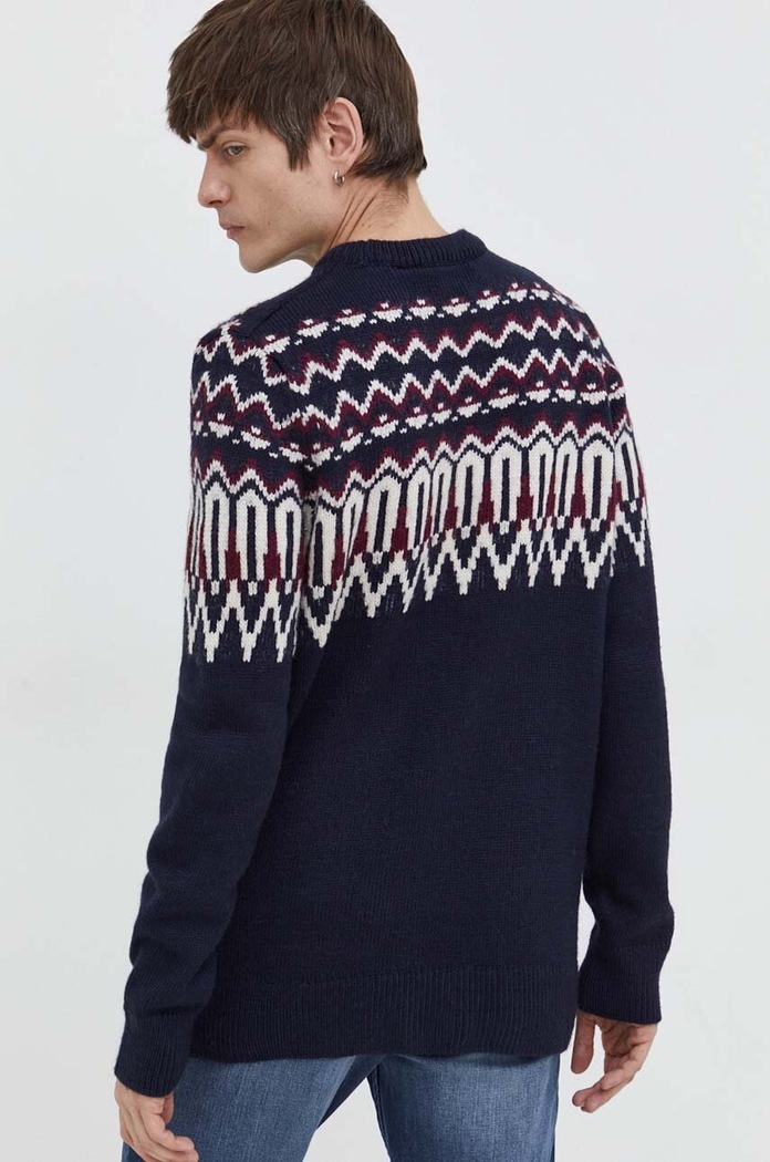 Oblečenie Sveter s prímesou vlny Superdry M6110528A.4BL tmavomodrá