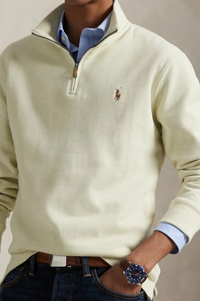 Bluza bawełniana Polo Ralph Lauren 710671929 beżowy
