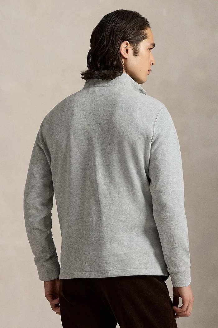 Bavlněná mikina Polo Ralph Lauren 710671929 šedá AW25