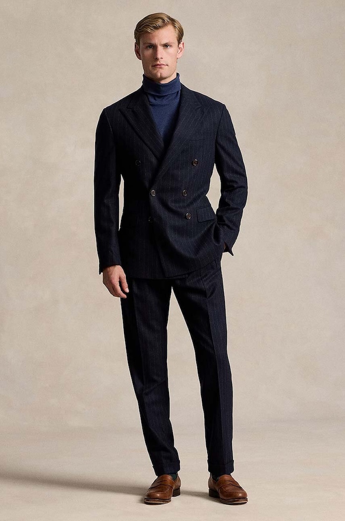 Βαμβακερό πουλόβερ Polo Ralph Lauren σκούρο μπλε 710760126