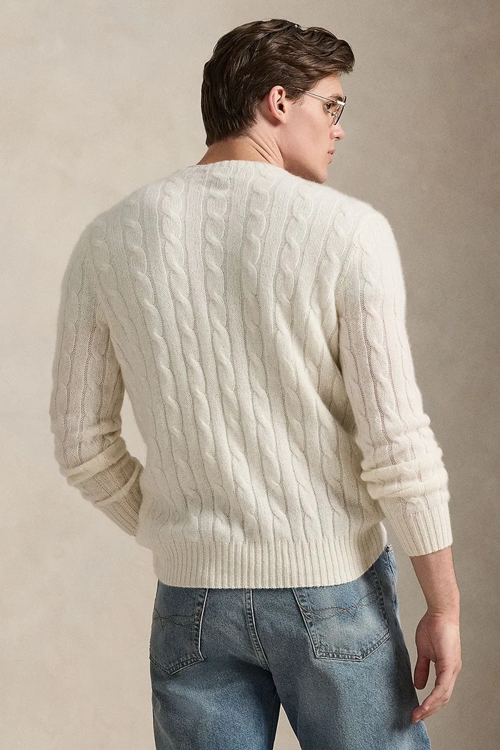 Polo Ralph Lauren sweter kaszmirowy 710876728 beżowy SS26