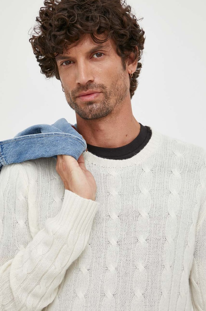 Πουλόβερ κασμίρ Polo Ralph Lauren μπεζ 710876728