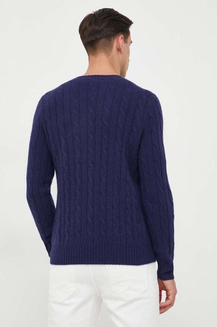 Ρούχα Πουλόβερ κασμίρ Polo Ralph Lauren 710876728 σκούρο μπλε