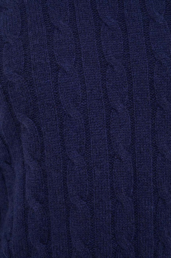 Πουλόβερ κασμίρ Polo Ralph Lauren 710876728 σκούρο μπλε