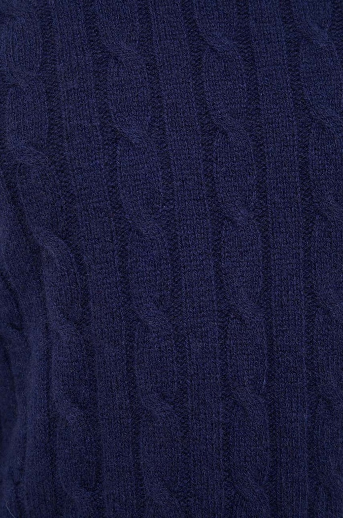 Πουλόβερ κασμίρ Polo Ralph Lauren 710876728 σκούρο μπλε