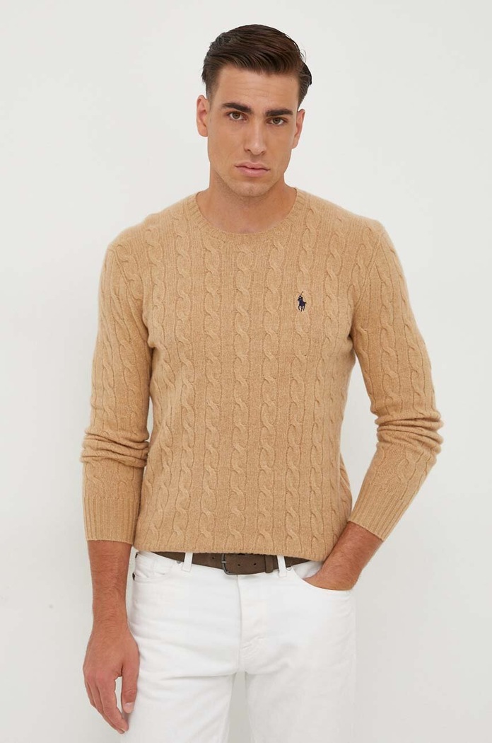 Pulover de lana Polo Ralph Lauren 710876762 bej