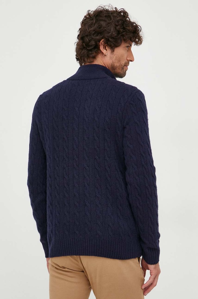 Oblačila Volnen pulover Polo Ralph Lauren 710876766 mornarsko modra
