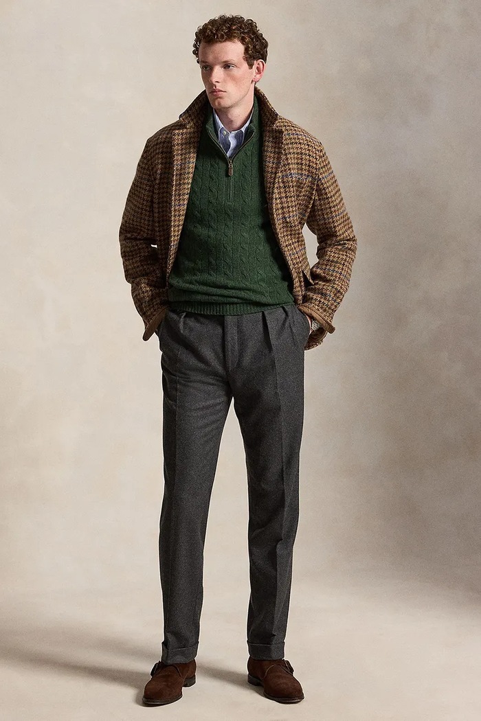 Odzież Polo Ralph Lauren Sweter wełniany męski 710876766 zielony