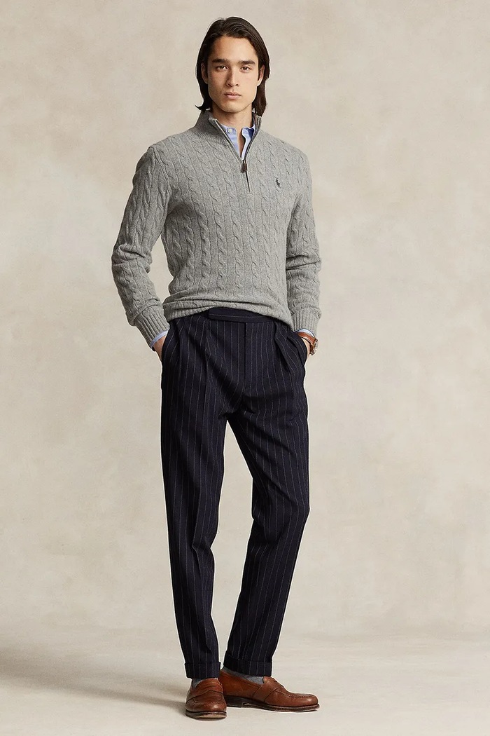 Clothing Polo Ralph Lauren woolen jumper 710876766 gray