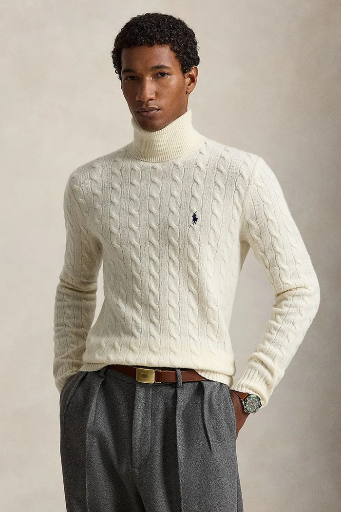 Polo Ralph Lauren Golf męski wełniany beżowy 710876836