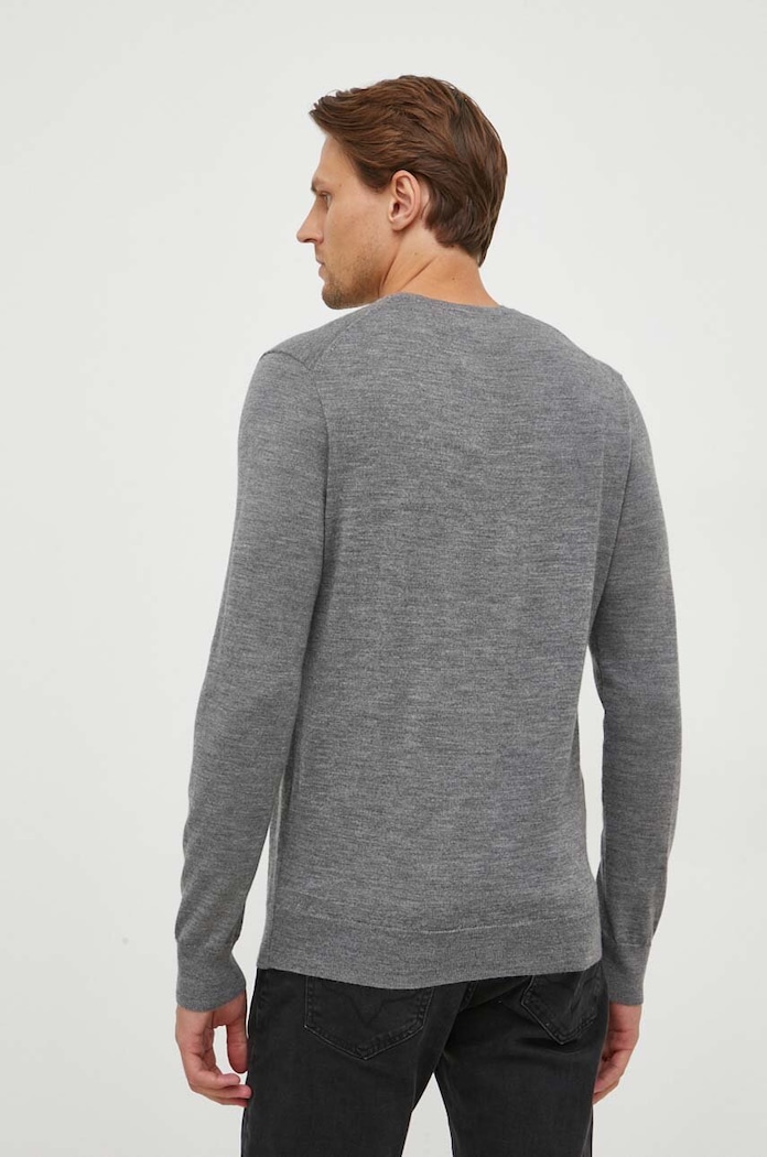 Odzież Polo Ralph Lauren sweter wełniany 710876846 szary