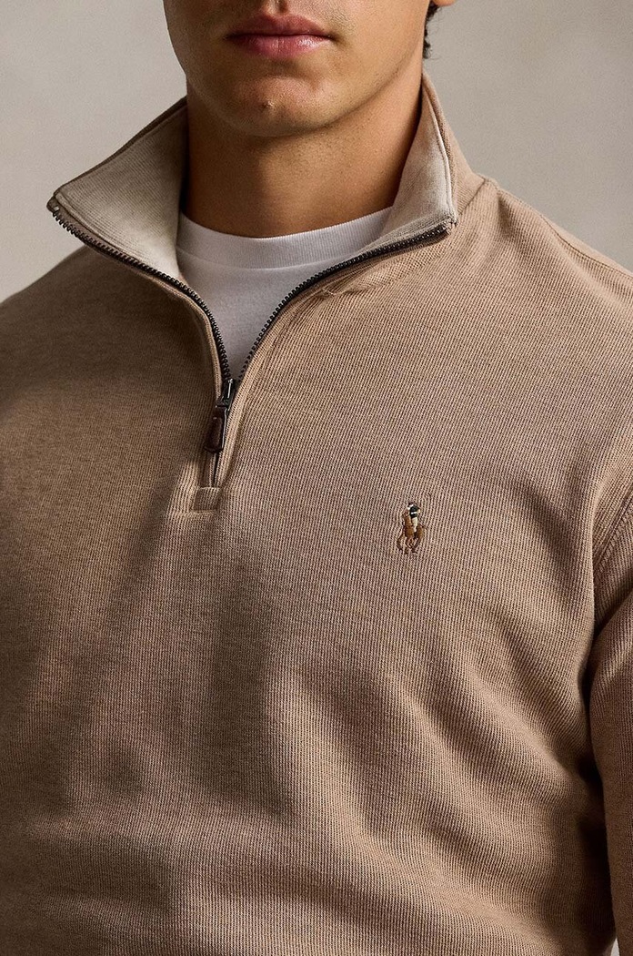 Oblečení Bavlněný svetr Polo Ralph Lauren 710877001 hnědá
