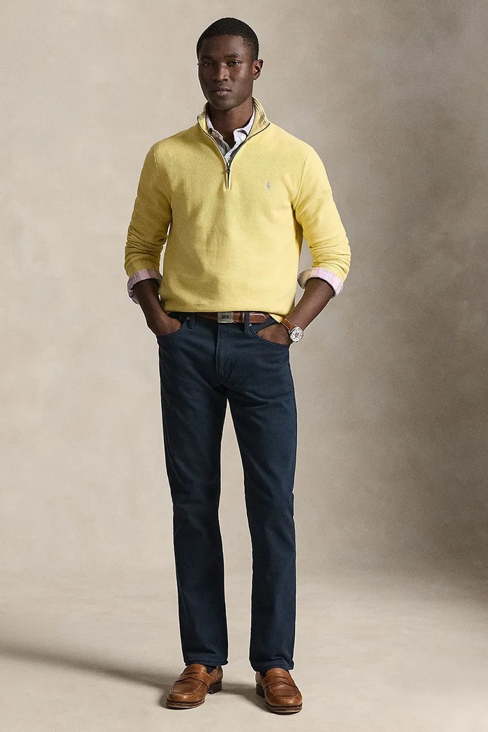Oblečenie Bavlnený sveter Polo Ralph Lauren Ls Hz Long Sleeve 710932304 žltá