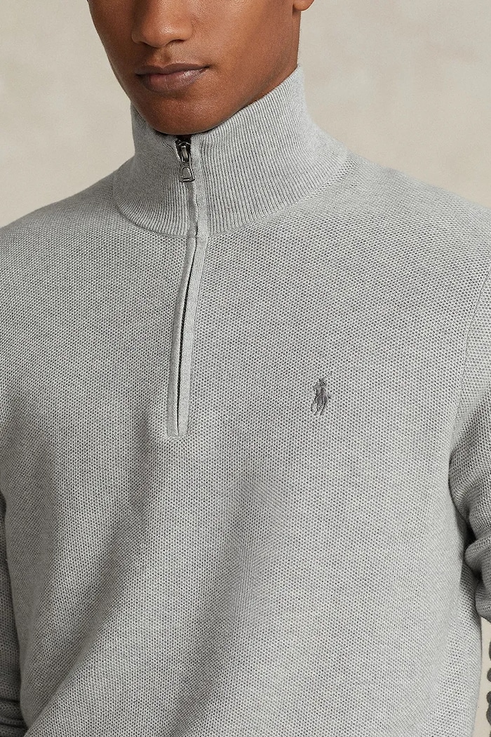 Polo Ralph Lauren pamut pulóver szürke 710932304