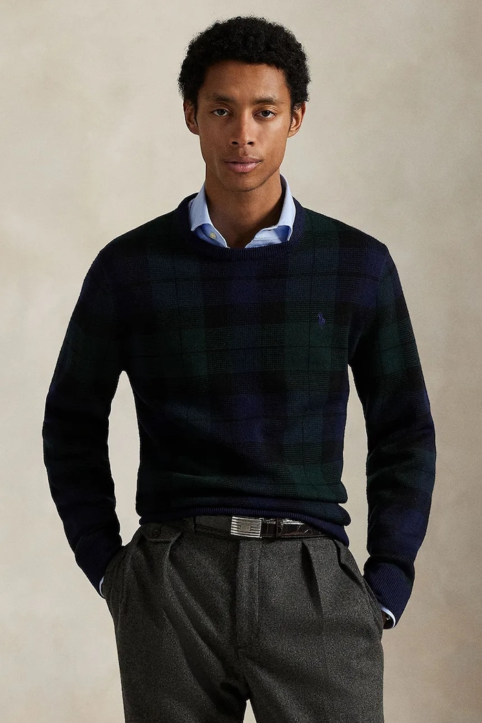 Шерстяной свитер Polo Ralph Lauren шерсть зелёный 710917043