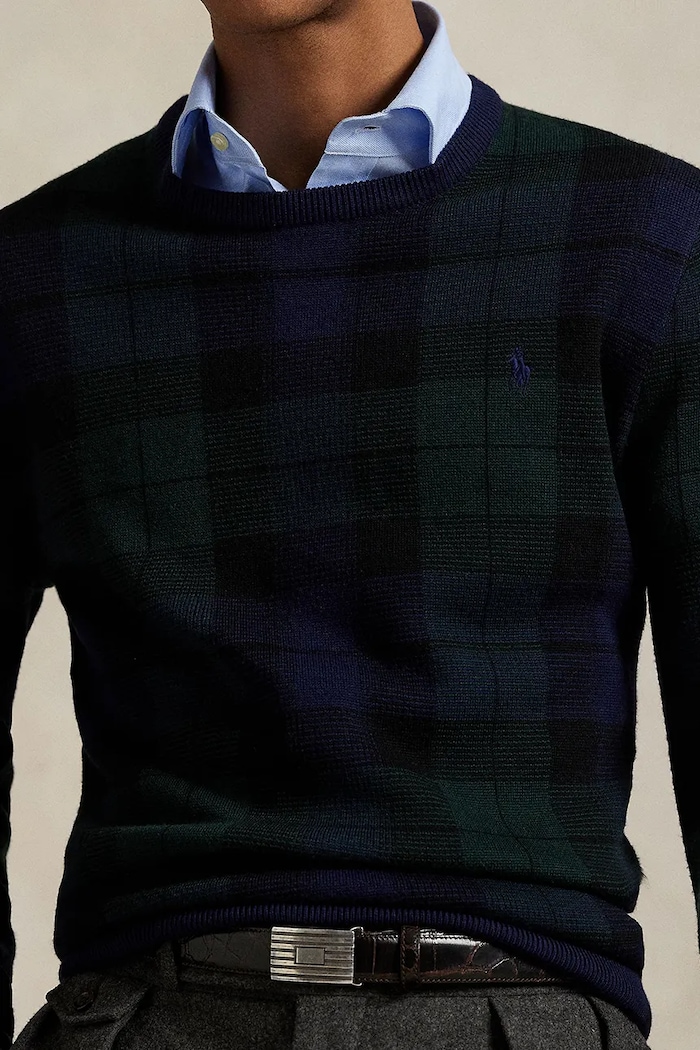 Шерстяной свитер Polo Ralph Lauren зелёный 710917043