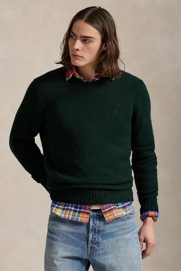 Polo Ralph Lauren gyapjú pulóver gyapjú zöld 710918805