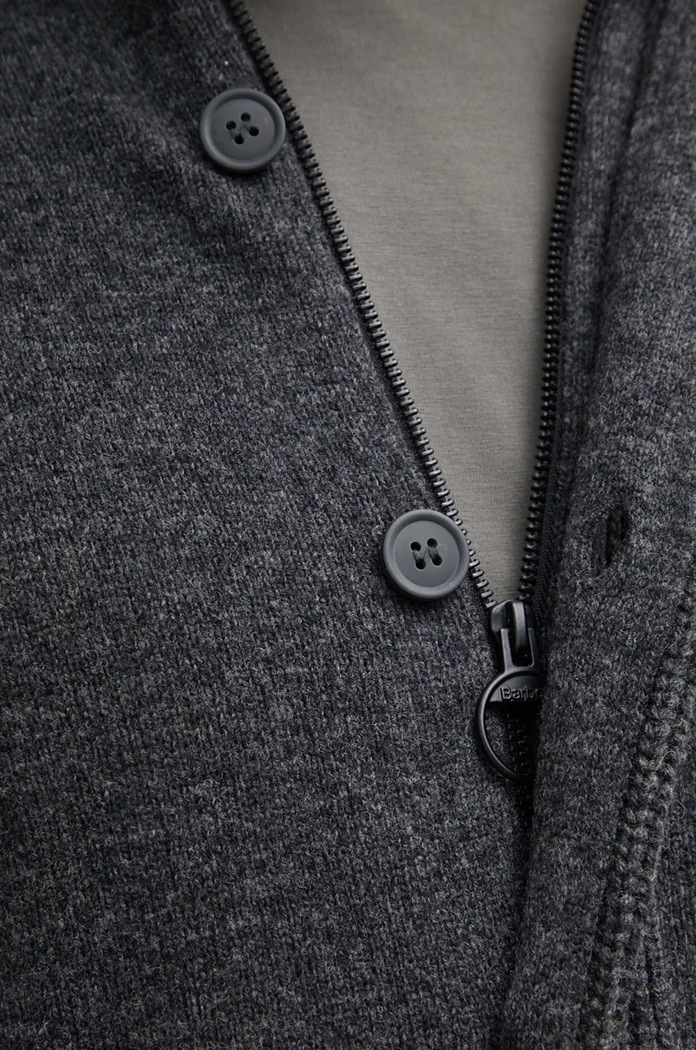 Vlněný svetr Barbour MKN0731 šedá