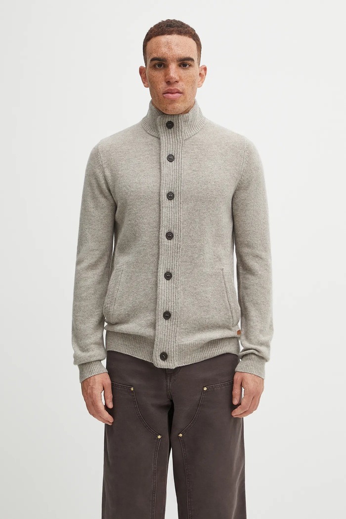 Barbour Vlněný svetr Barbour šedá MKN0731