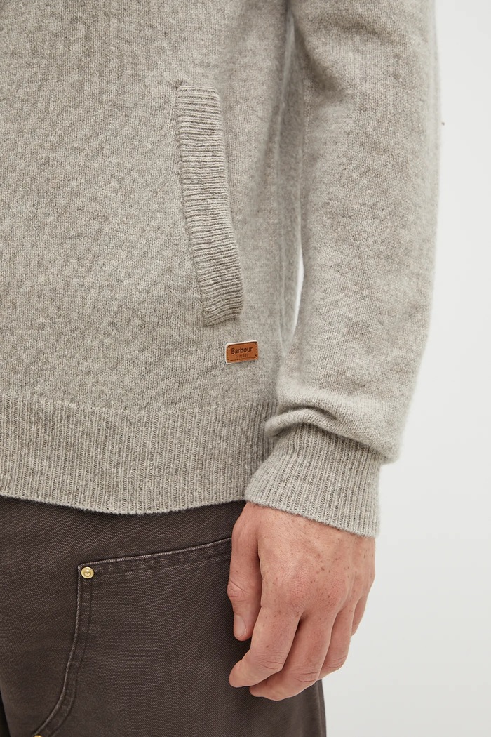 Vlněný svetr Barbour Barbour MKN0731 šedá