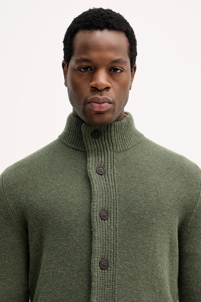 Шерстяной кардиган Barbour Barbour MKN0731 зелёный