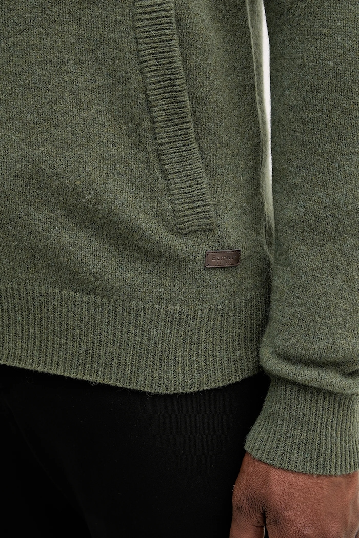 Шерстяной кардиган Barbour Barbour зелёный MKN0731