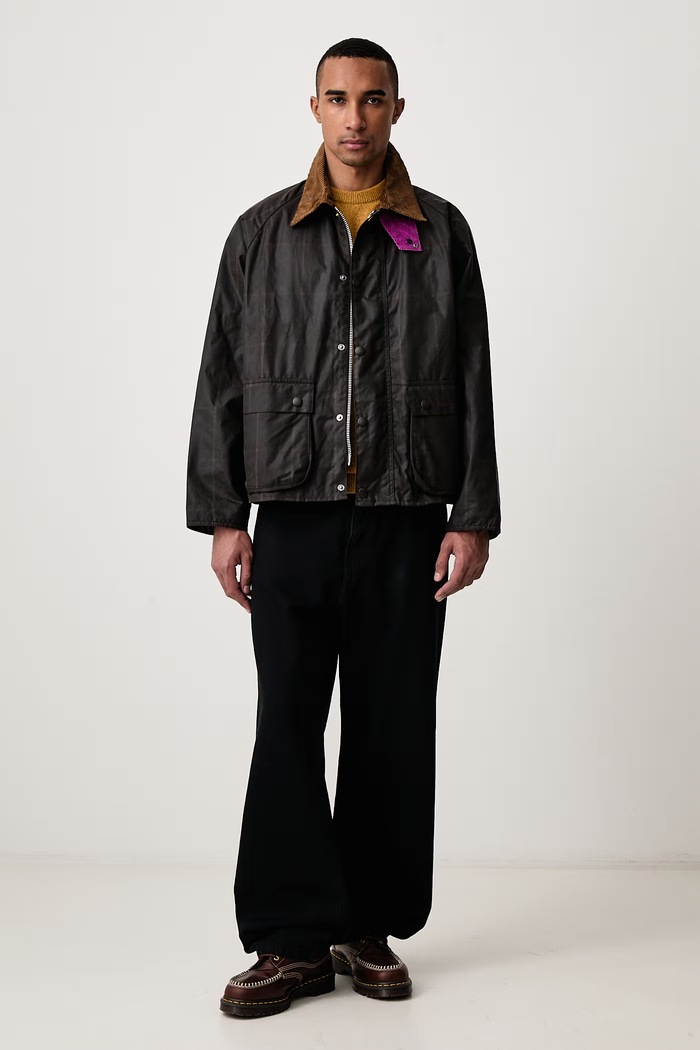 Barbour Sweter męski z wełną MKN0844 żółty AA00